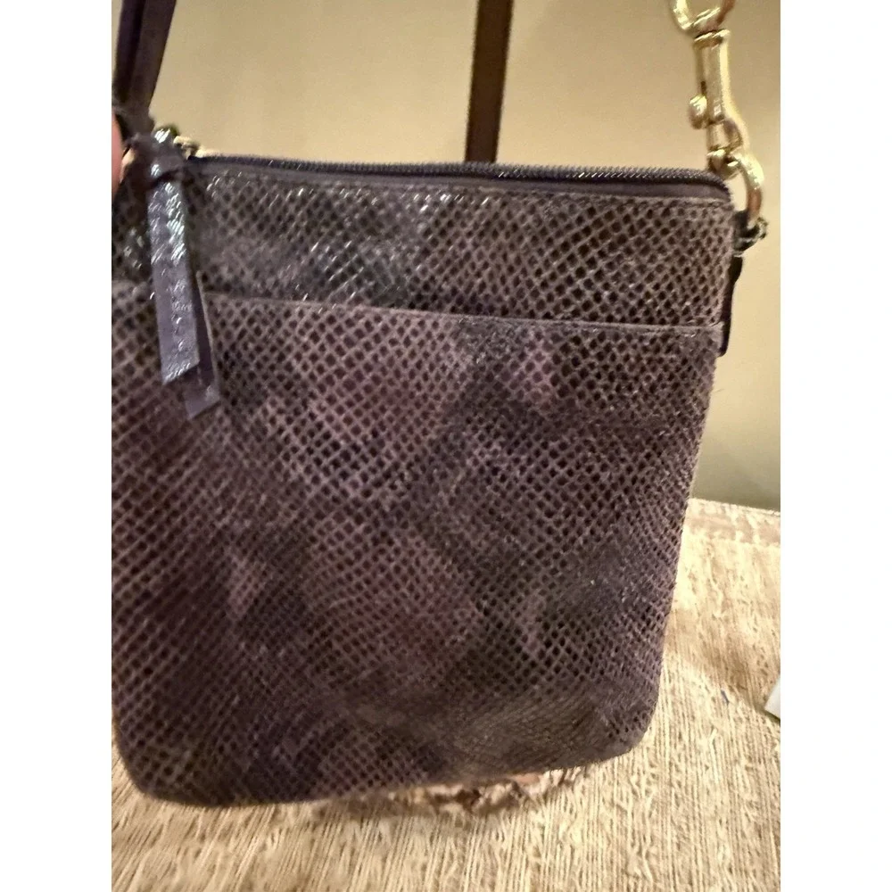 Coach purple snakeskin
